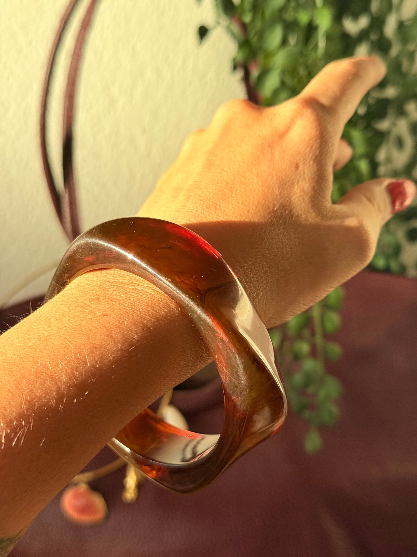 Pulsera resina camel