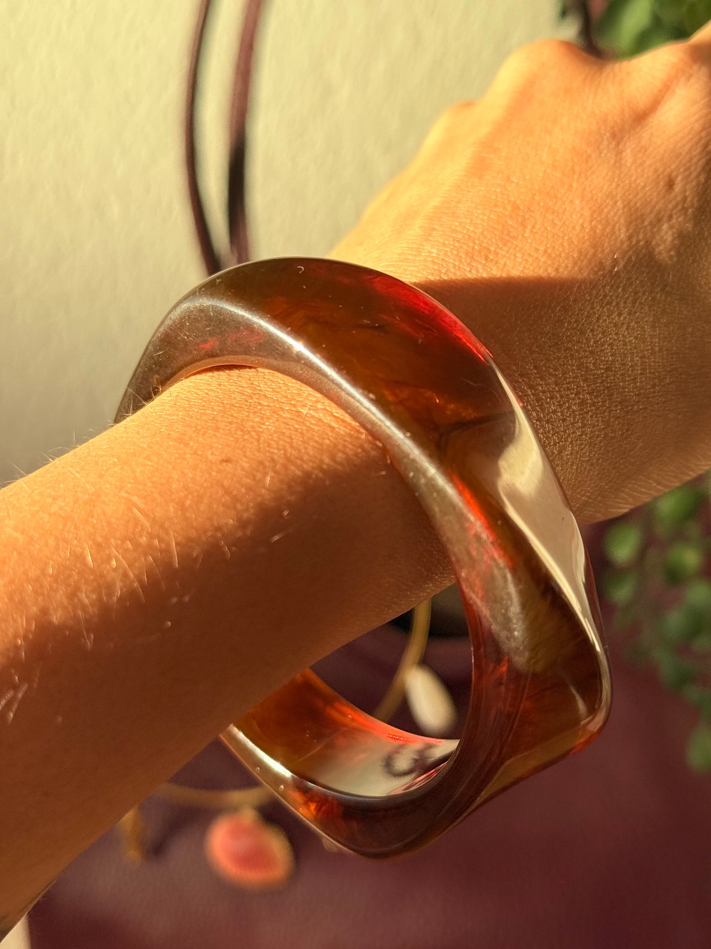 Pulsera resina camel