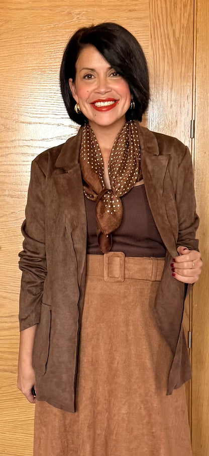 Falda Antelina camel