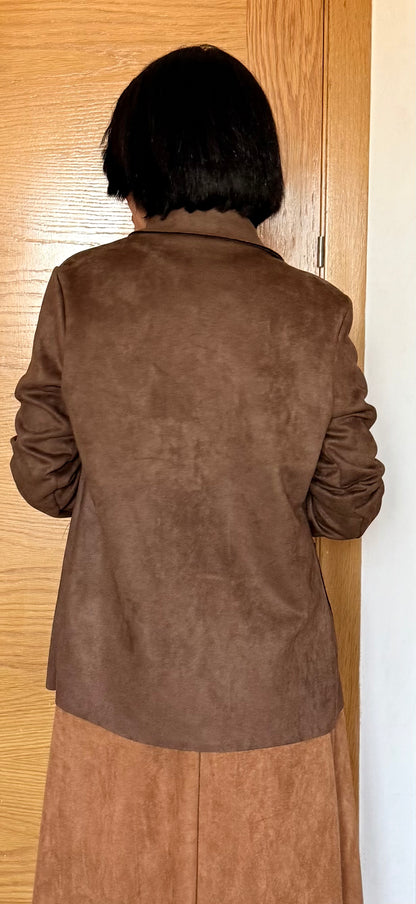 Falda Antelina camel