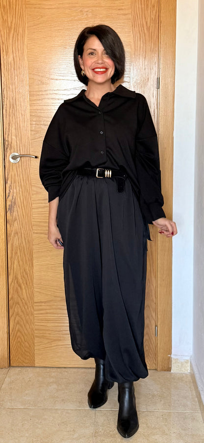 Pantalón Ballon Semi negro