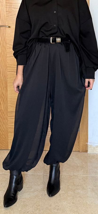 Pantalón Ballon Semi negro