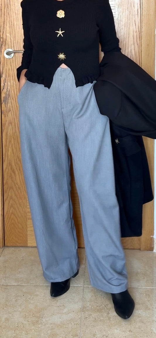 Pantalón ballon gris