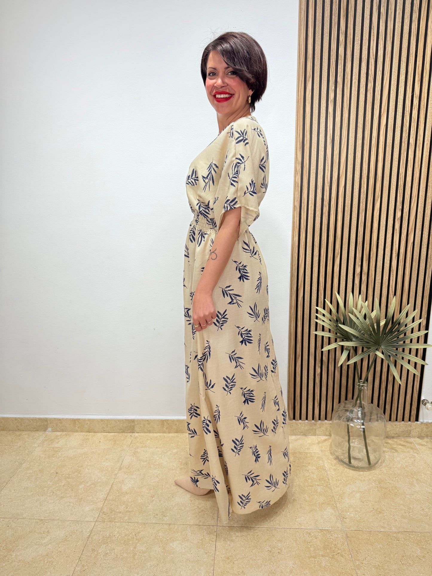 Vestido alegría Beige
