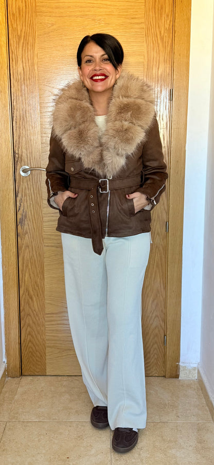 Chaqueta pelo Bella chocolate