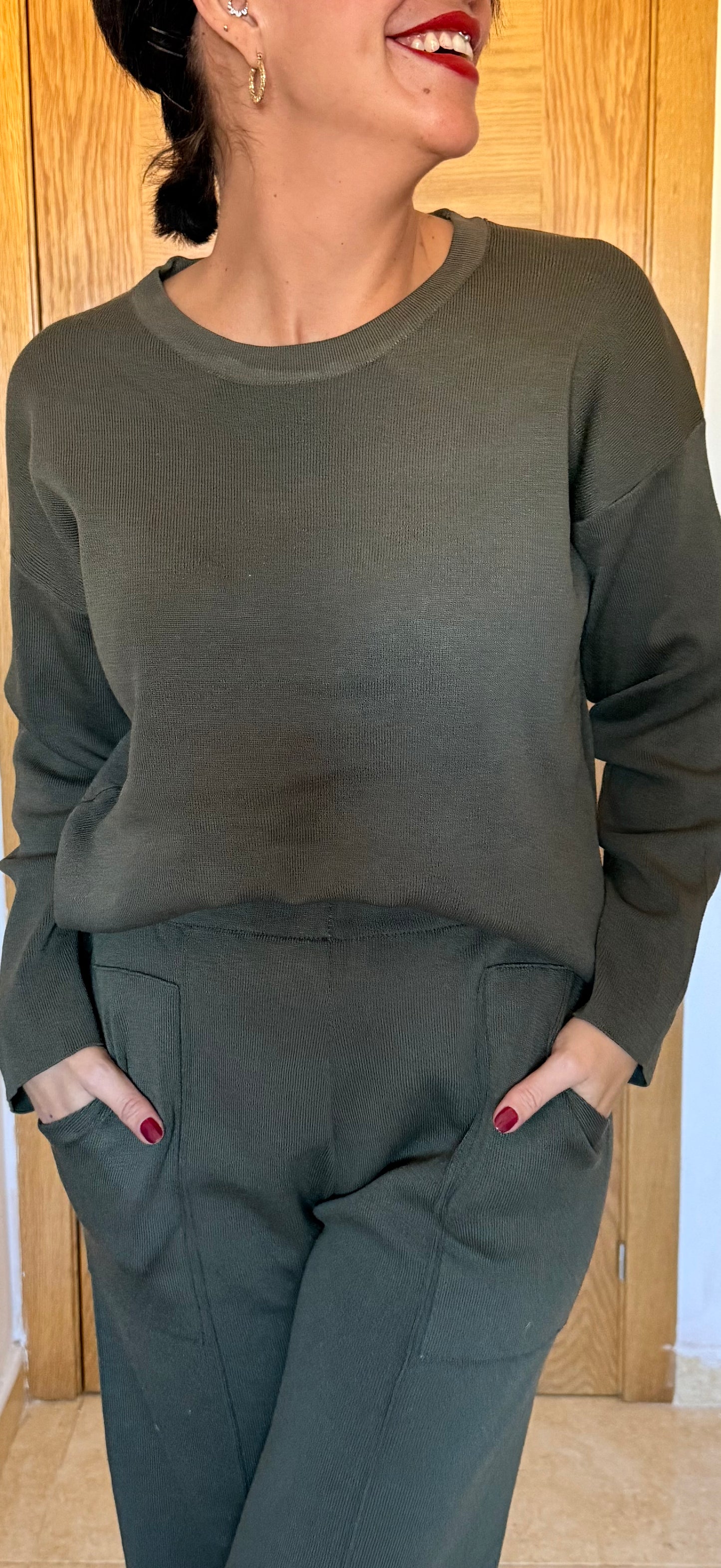 Conjunto Verde oliva Toscana