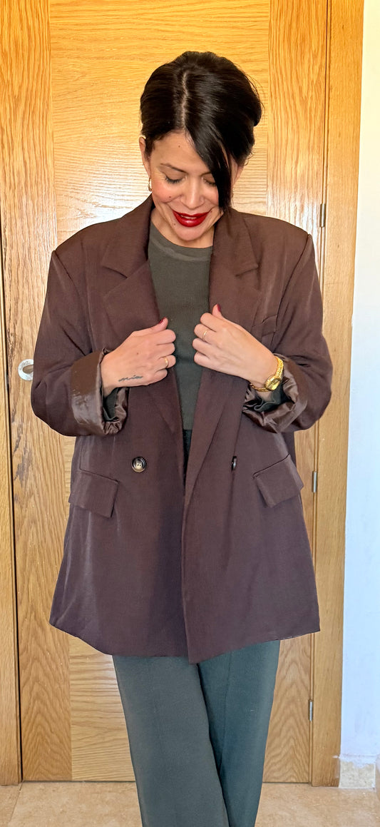 Blazer overize chocolate