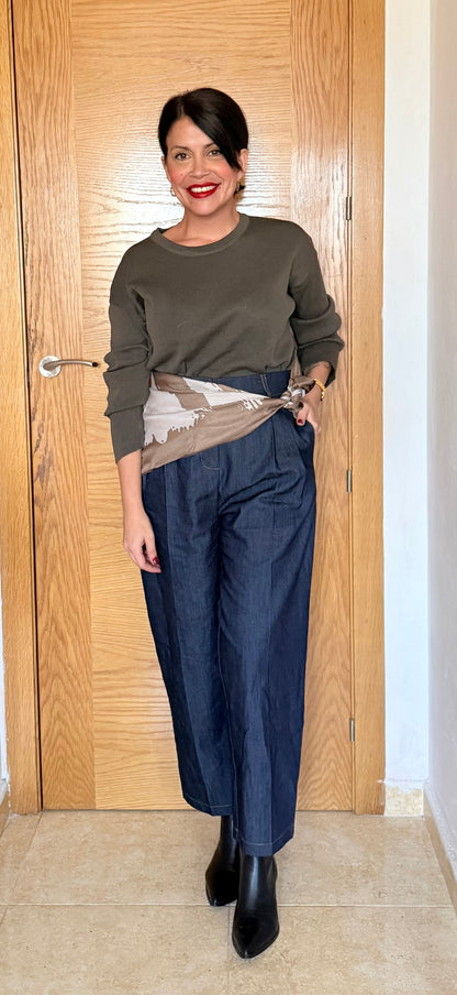 Pantalón vestir denim