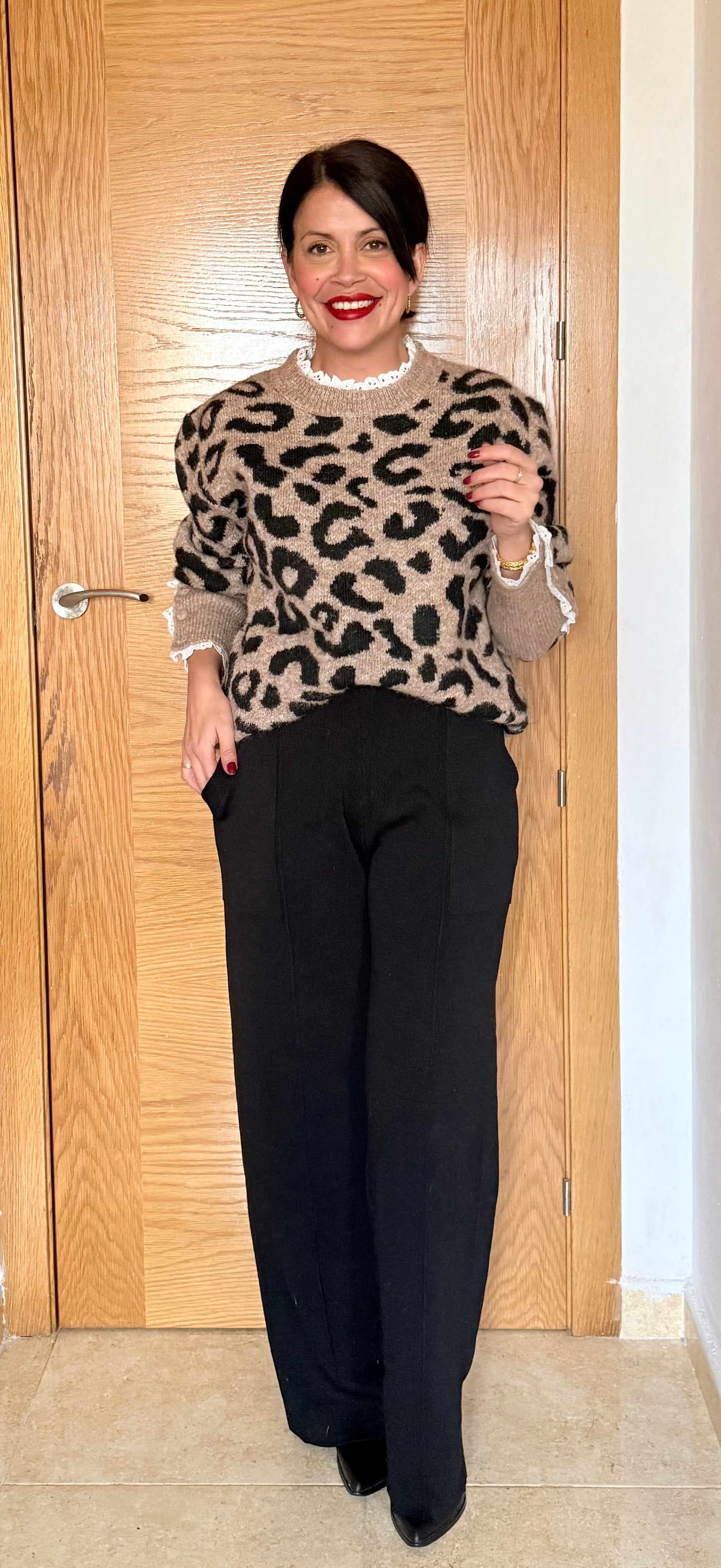 Jersey print puntilla