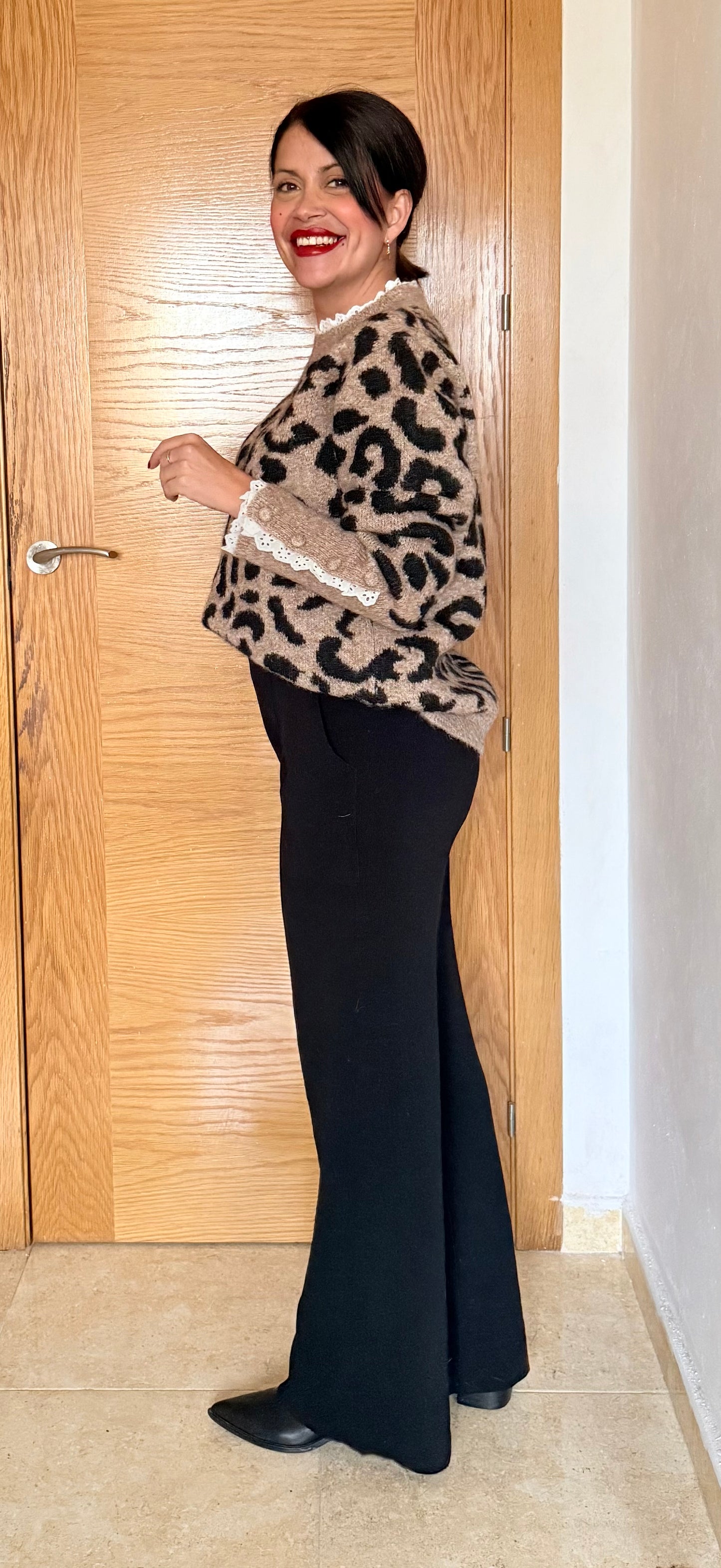 Jersey print puntilla