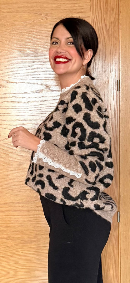 Jersey print puntilla