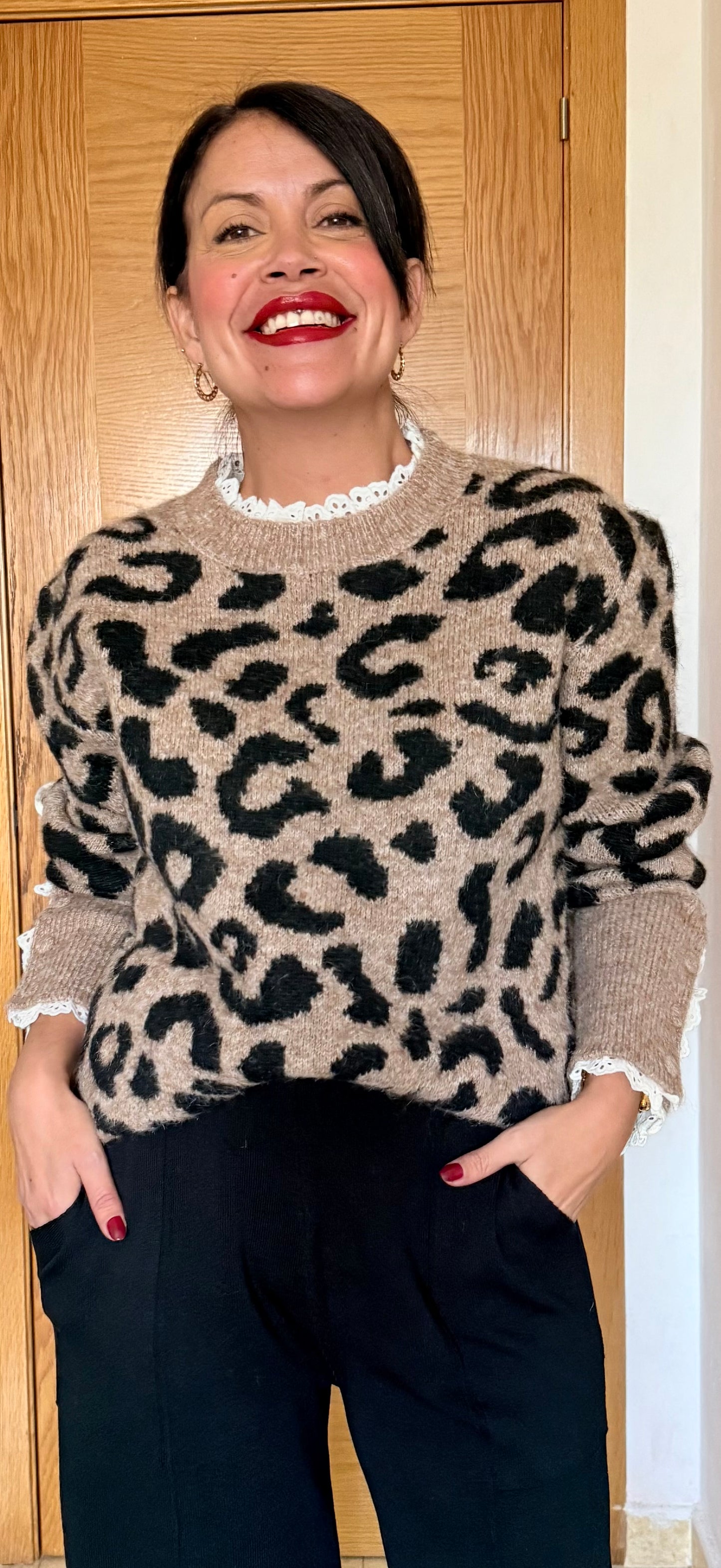 Jersey print puntilla