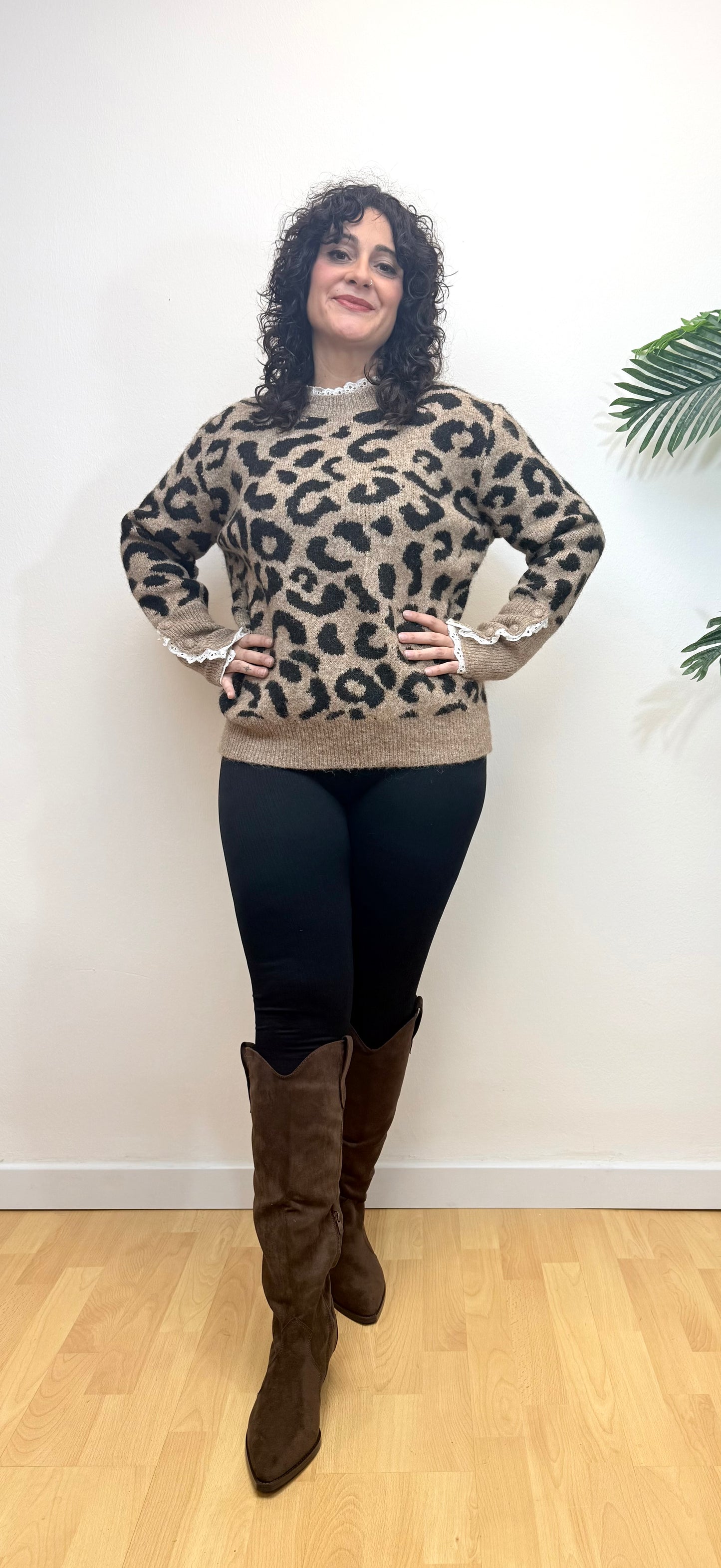 Jersey print puntilla