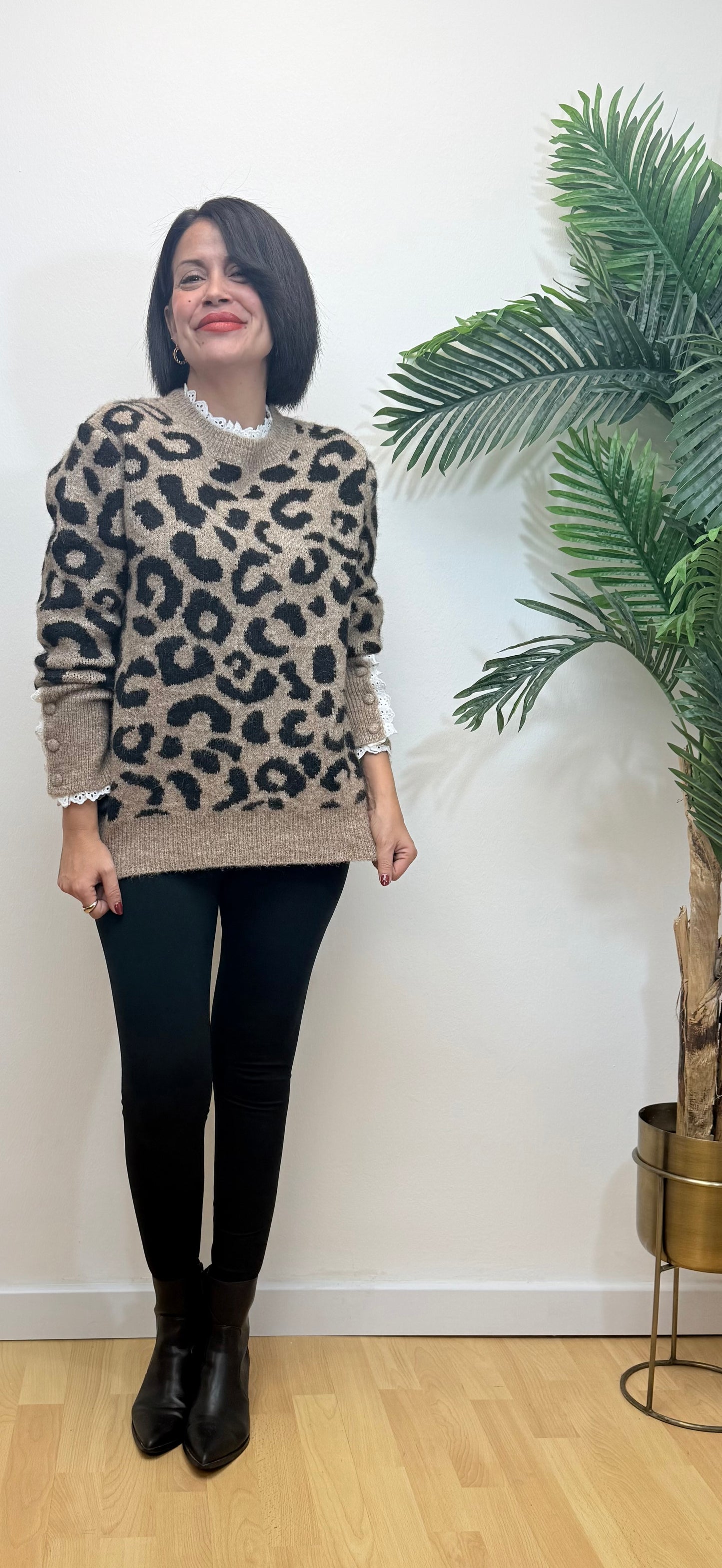 Jersey print puntilla