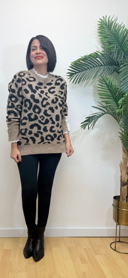 Jersey print puntilla