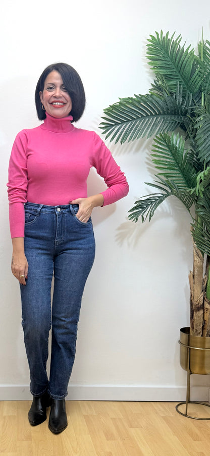 Jeans faja reductora azul