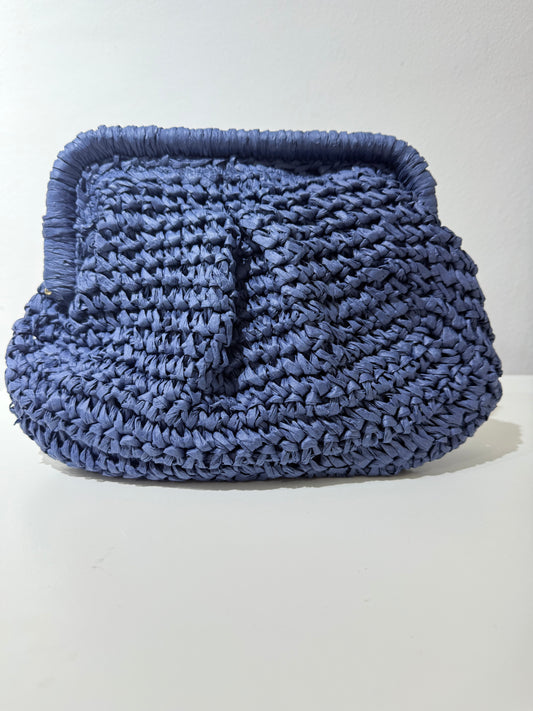 Bolso rafia azul