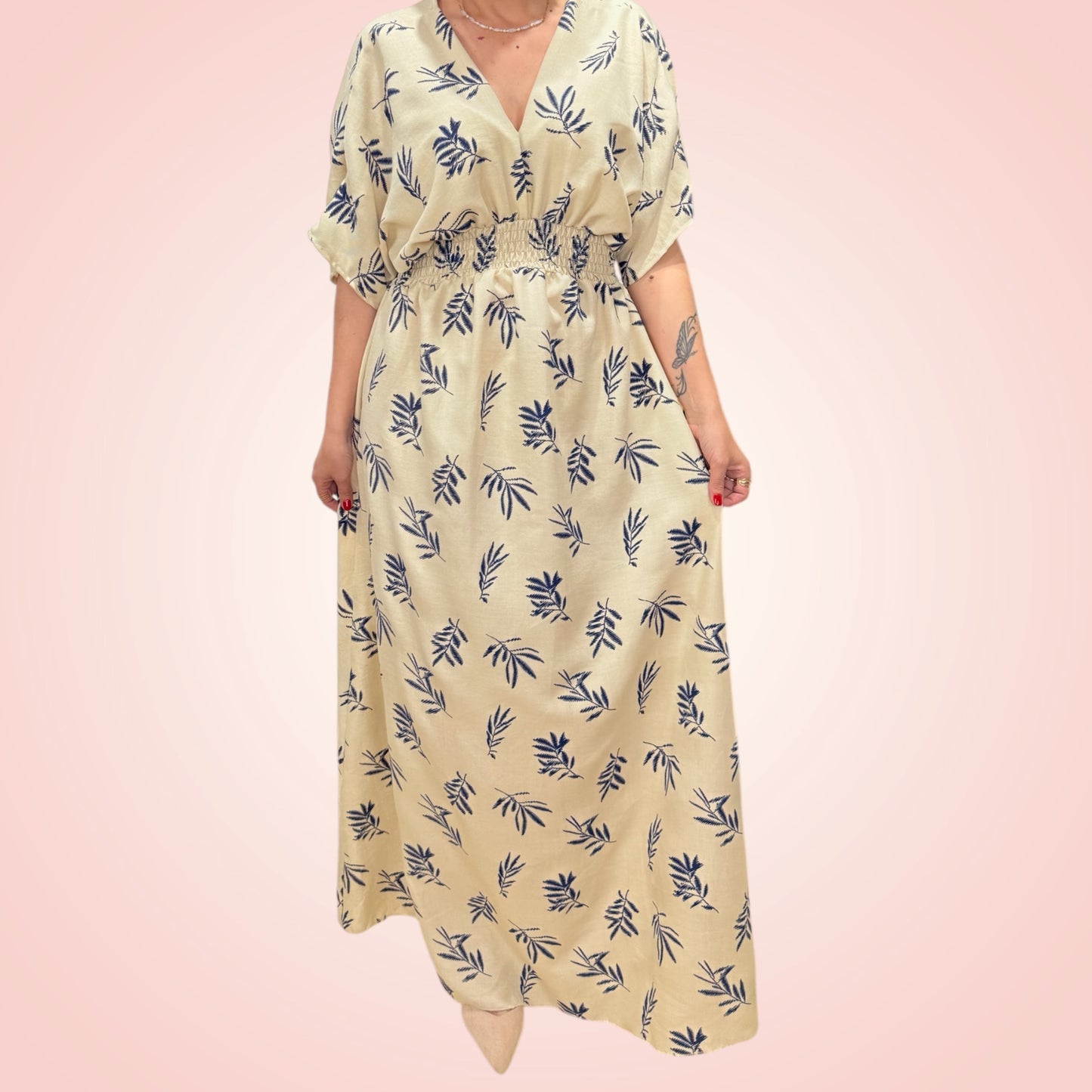 Vestido alegría Beige
