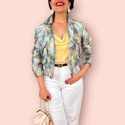 Jeans wide leg blancos