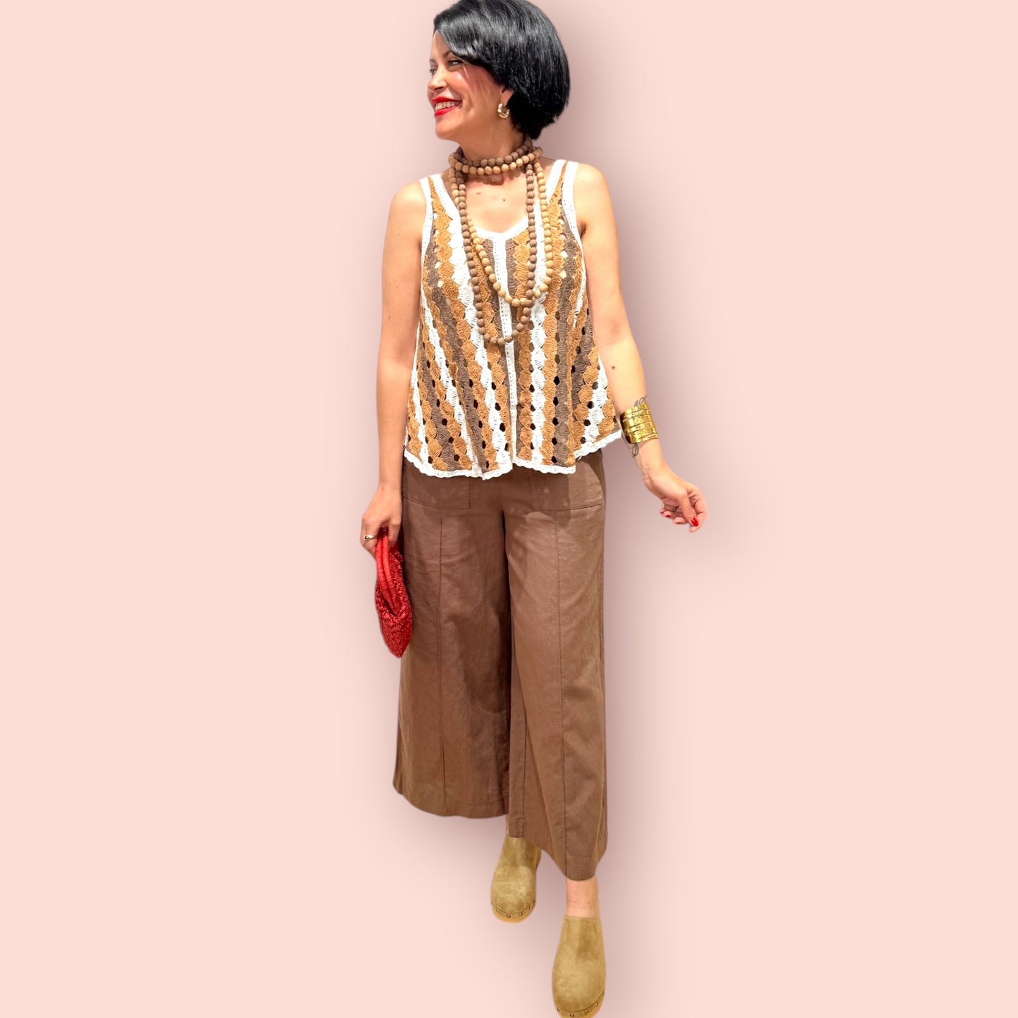 Top crochet bicolor