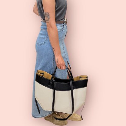 Falda larga denim