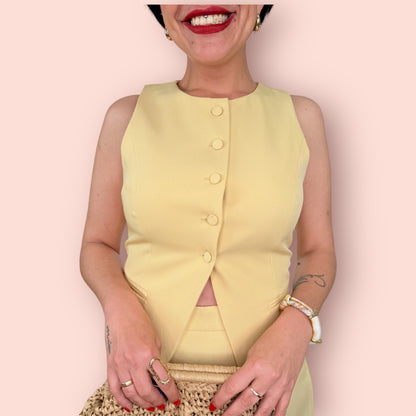 Falda pantalón style amarilla
