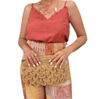 Bolso ondas camel