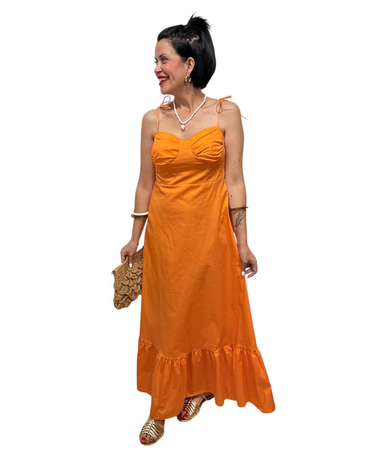 Vestido Adara naranja
