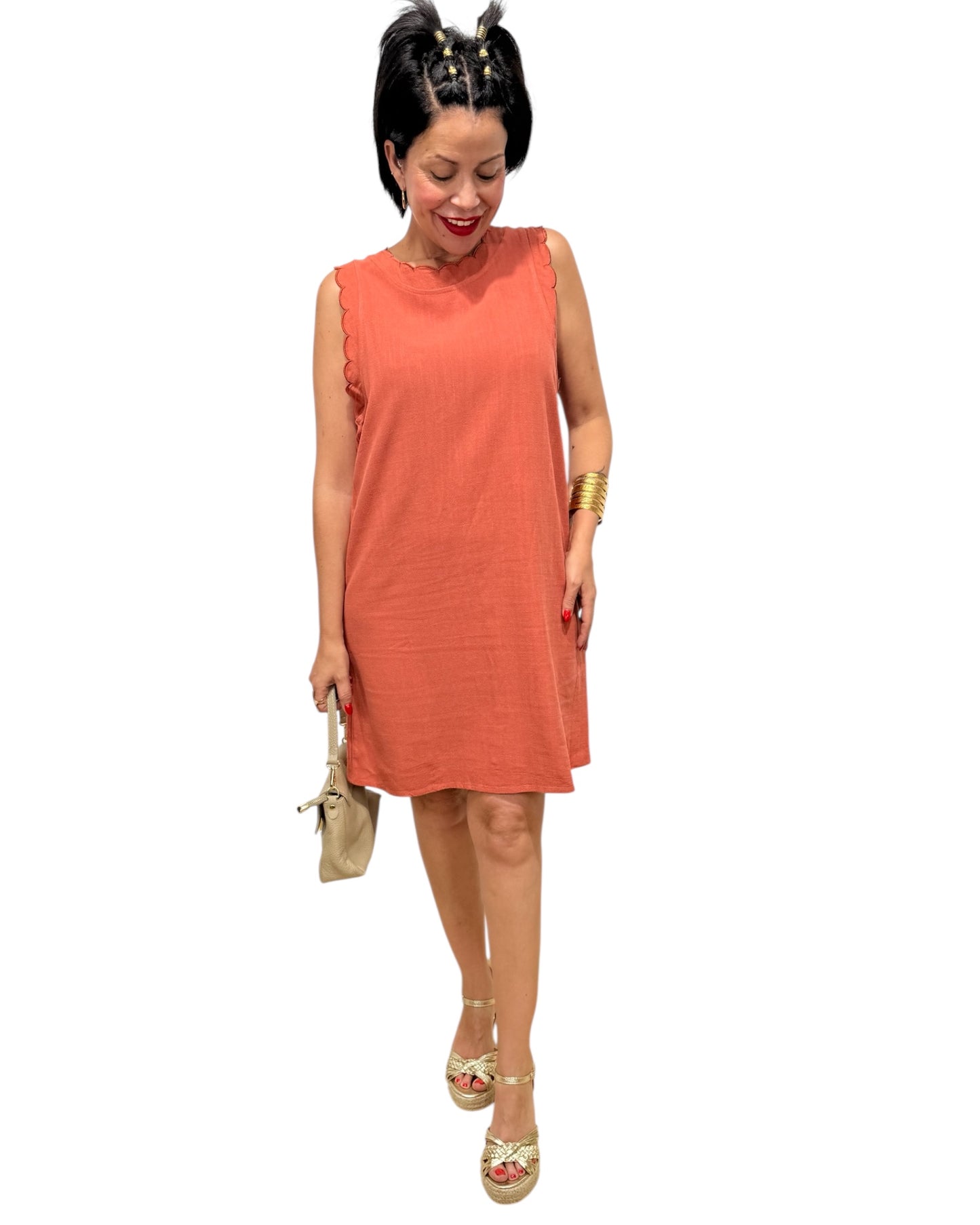 Vestido Lady teja