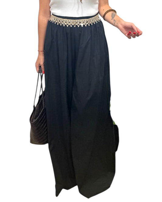 Pantalón Elefante algodón negro