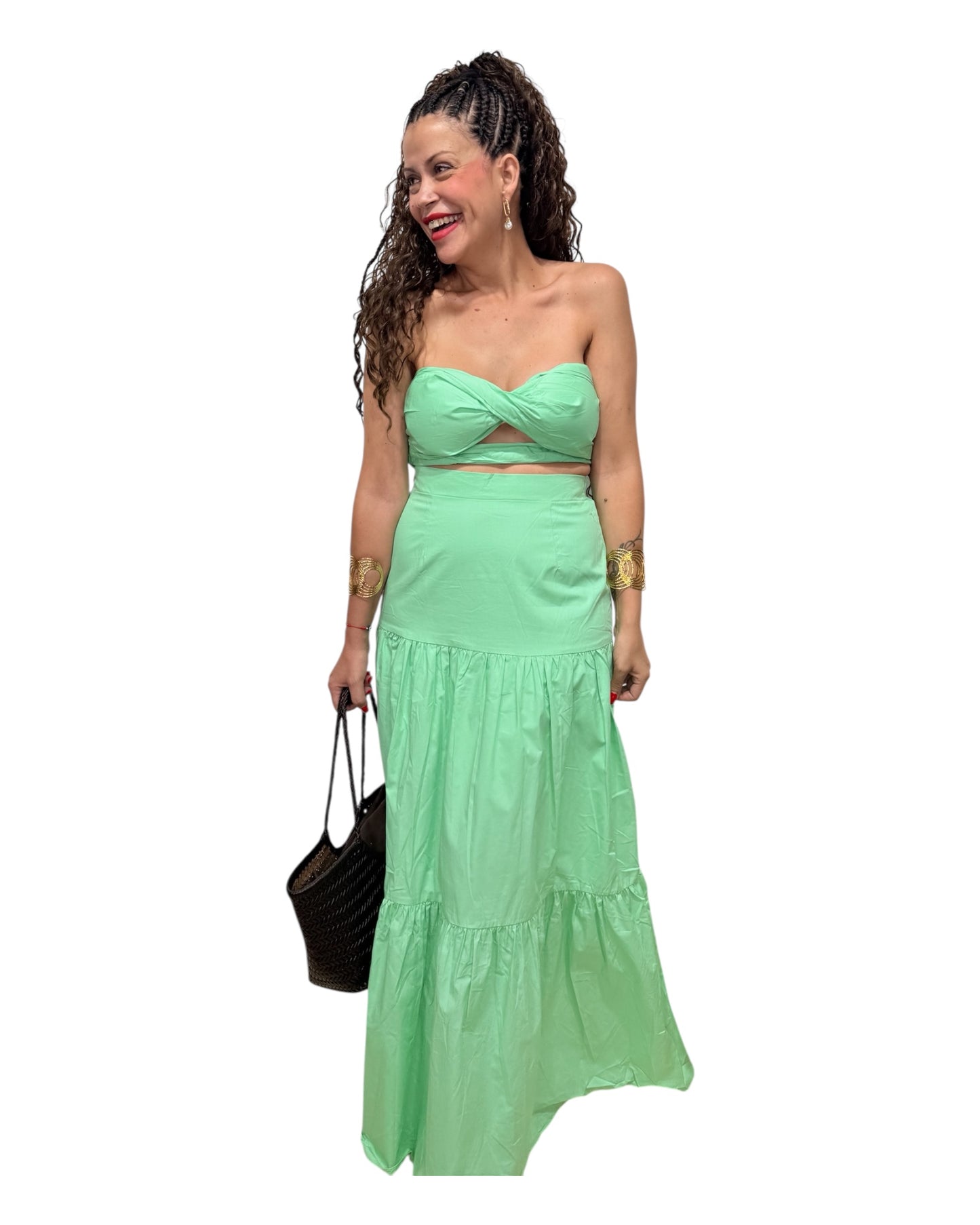 Conjunto verde agua