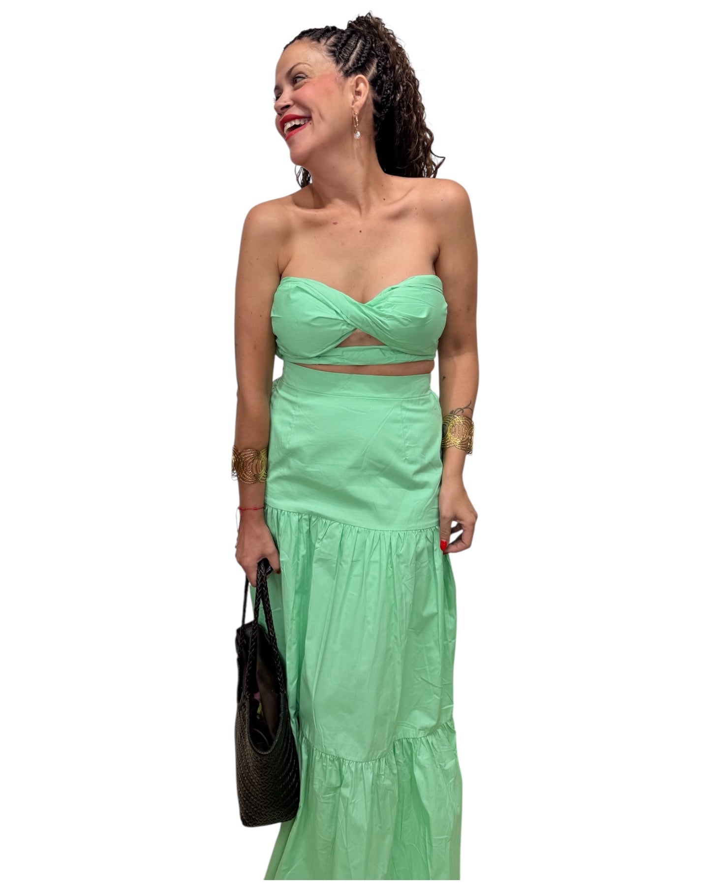Conjunto verde agua